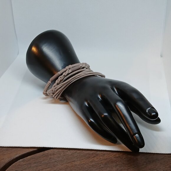 NWOT Set of 4 Brown Adjustable Braided String Bracelets Jewelry Accessories #13 - Picture 5 of 10